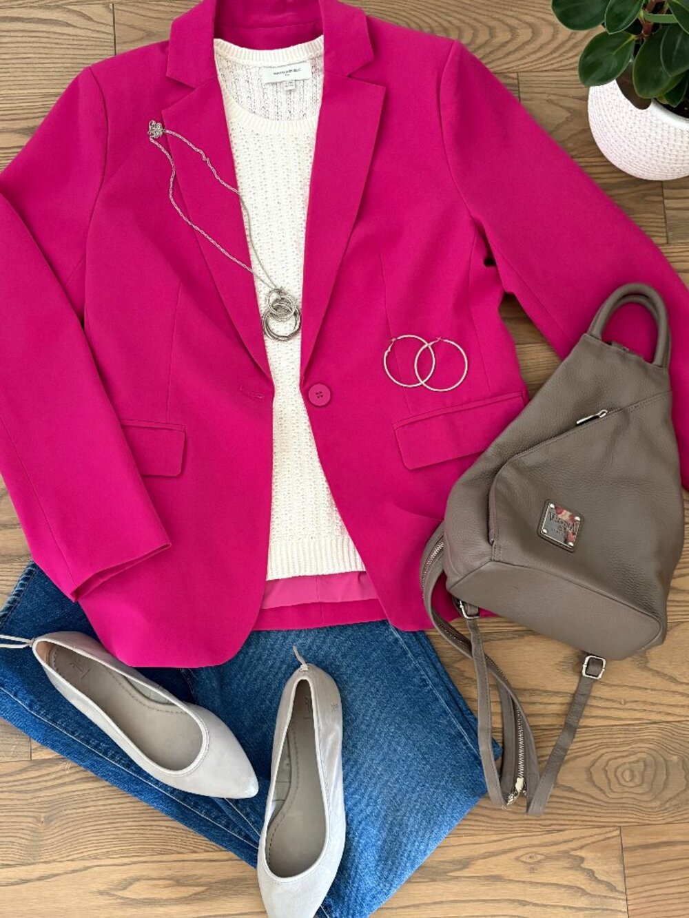 Casual Women Blazer in Rose Red, NWOT